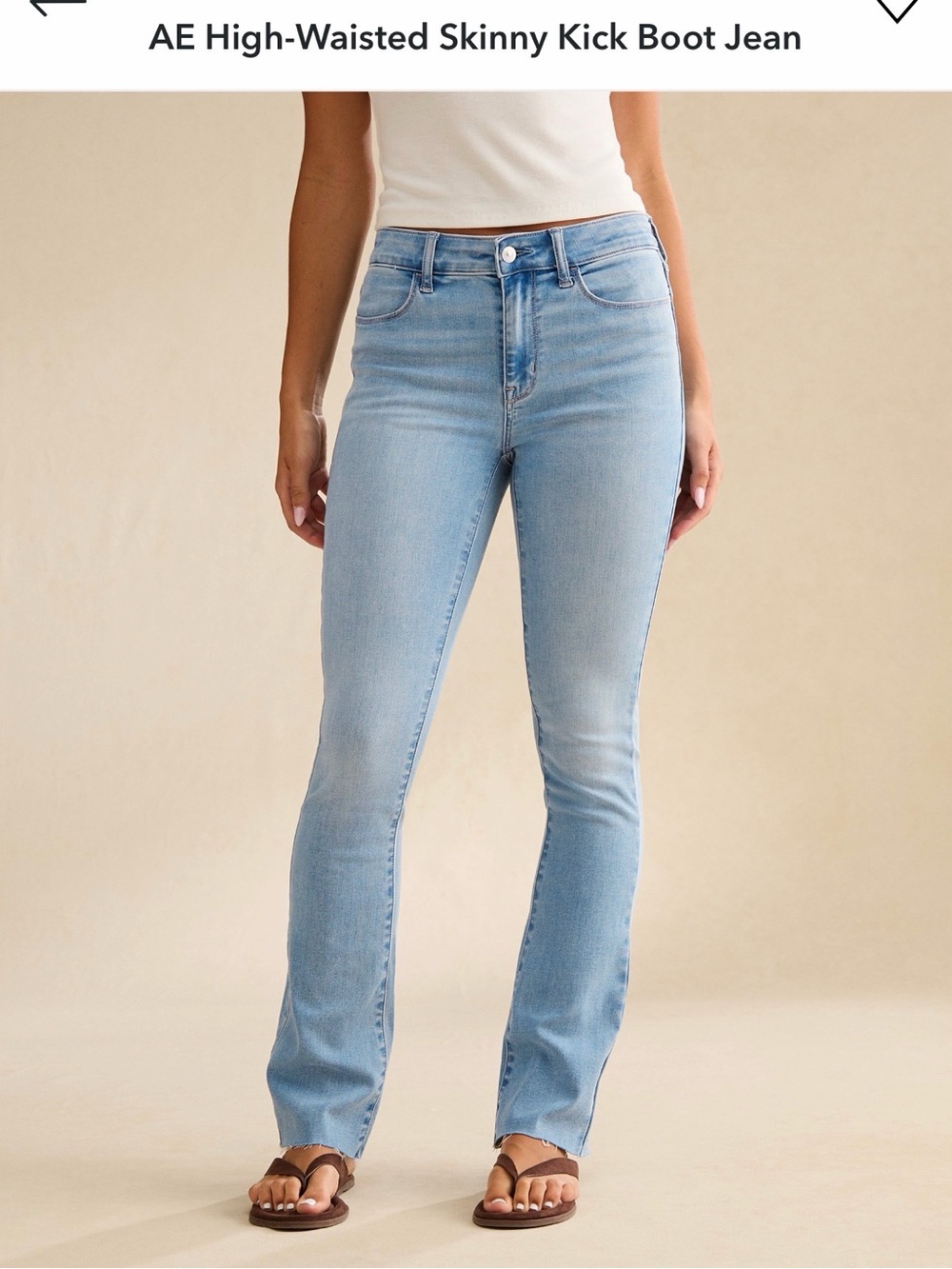 AE High Rise Skinny Kick Boot Jeans, Size 14, NWOT